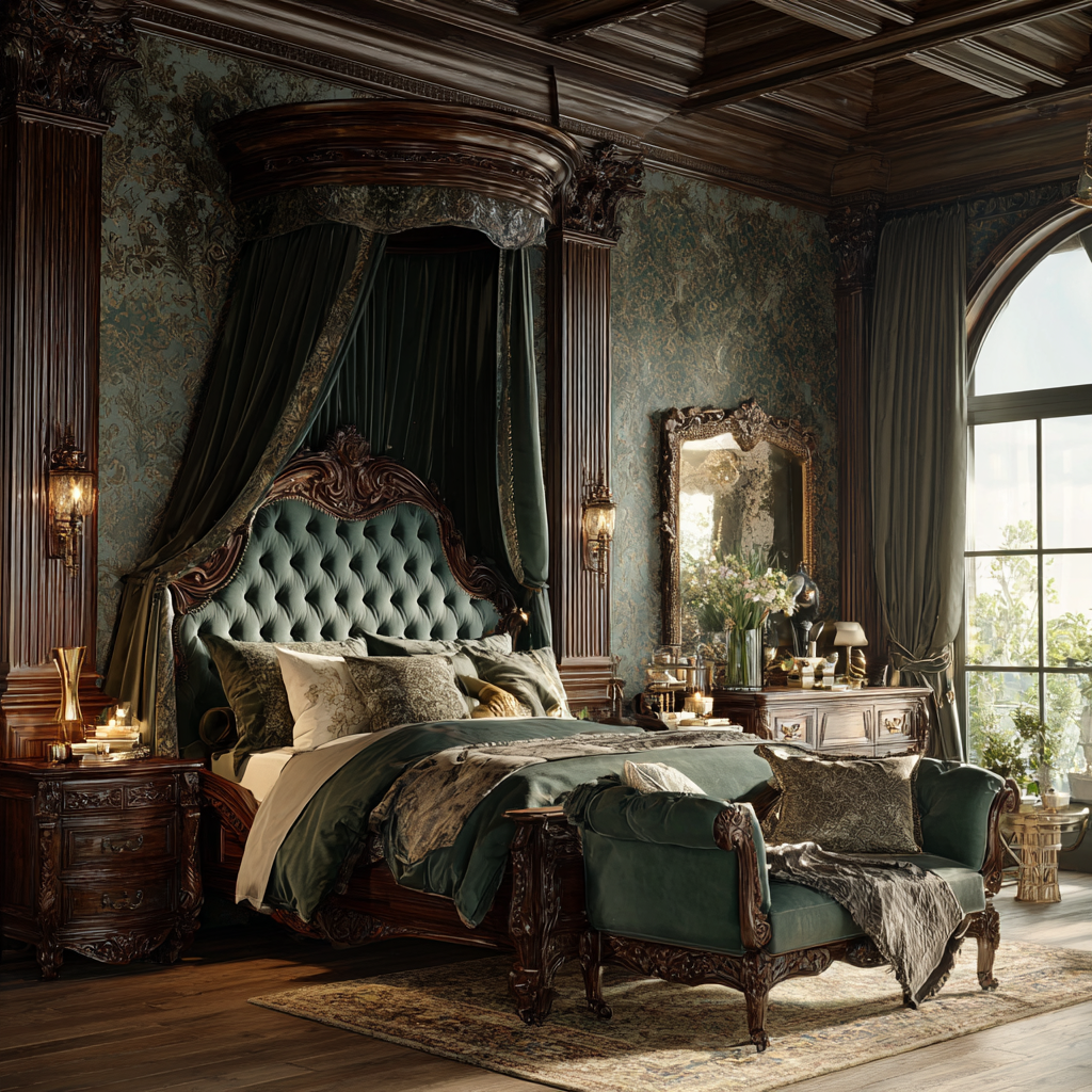 A very typical style Victorian master bedroom