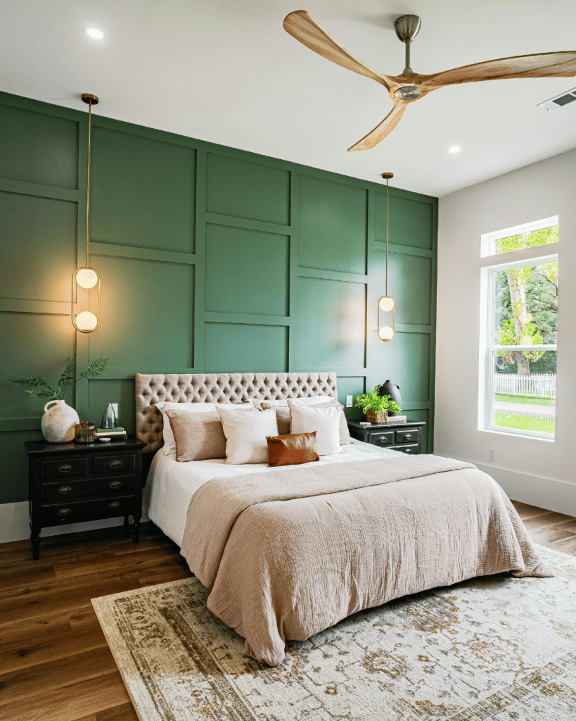 Art Deco glam master bedroom can be easily customized as per your personal preferences