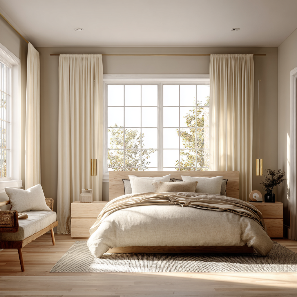 Avoid bulky furniture and go for sleek lines