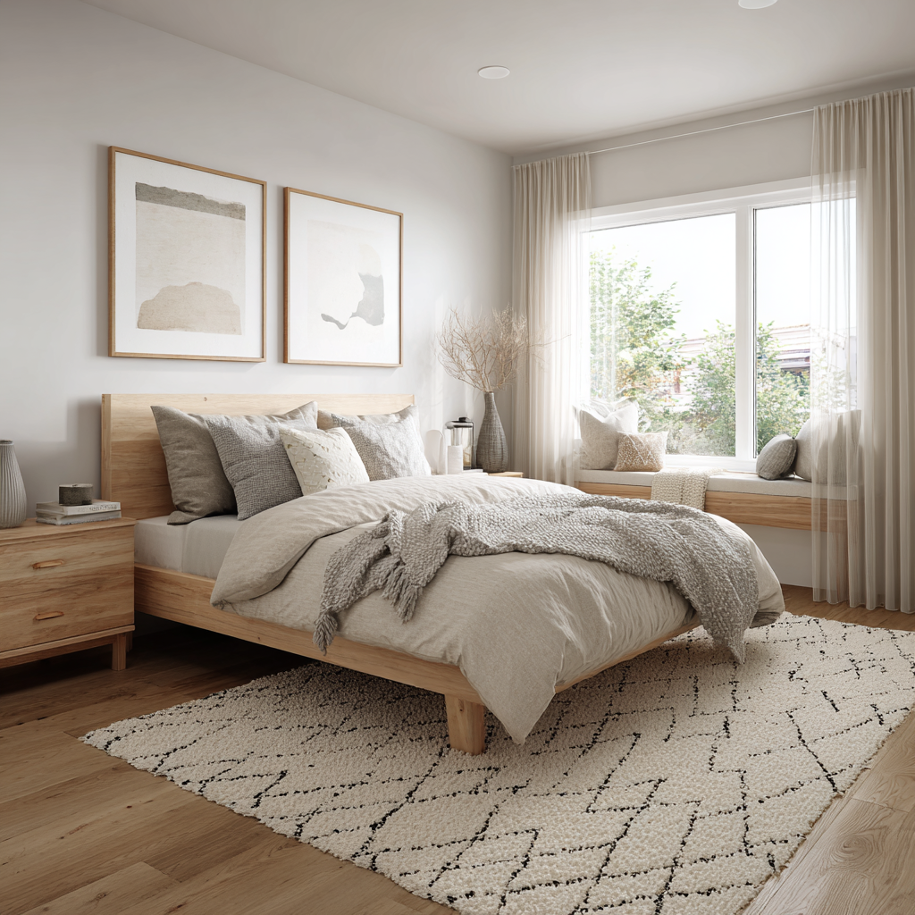 Choose a rug with minimalist design