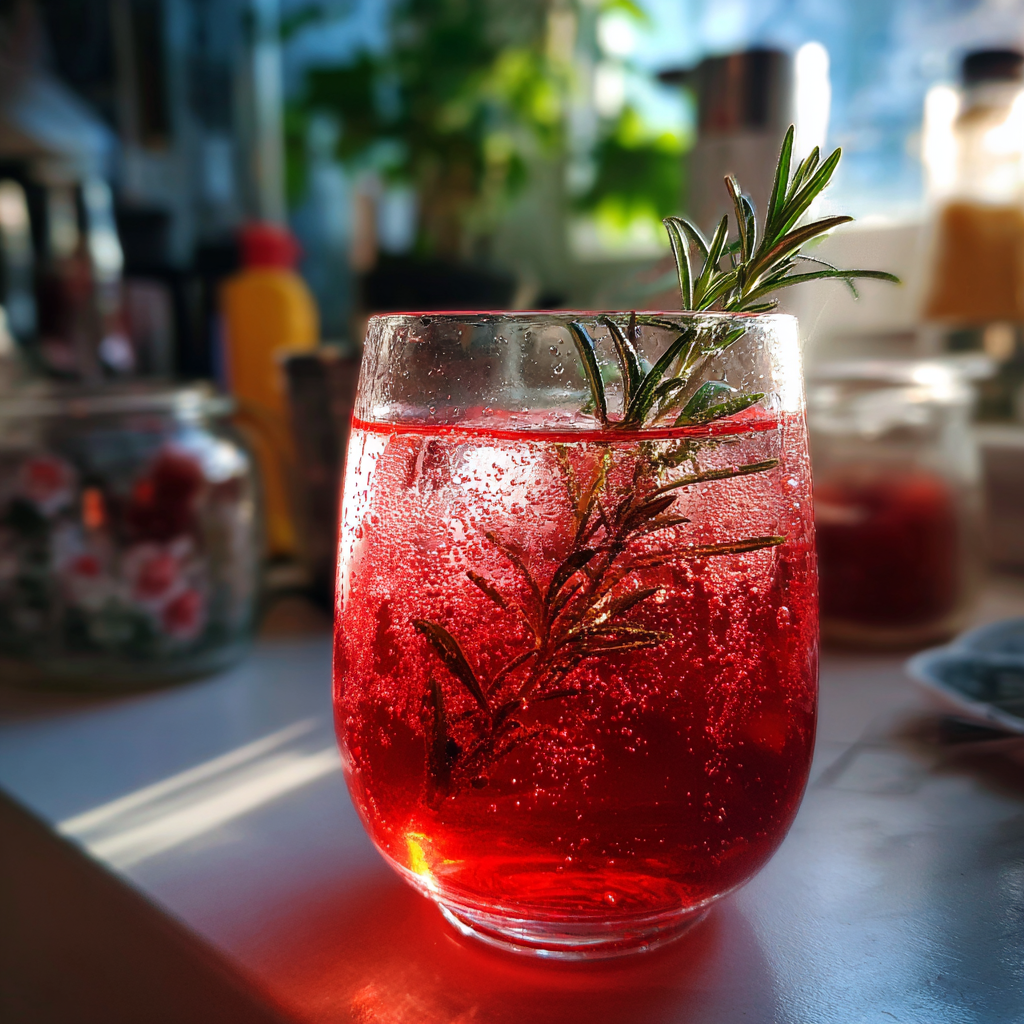 Cranberry Mocktail Spritz is tart, crisp, and lightly festive.