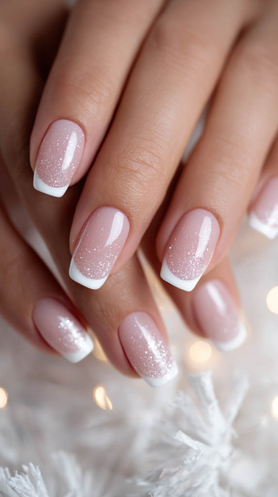 French tips are a classic during the holiday season