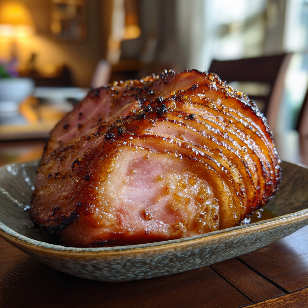 Maple glaze caramelized perfectly on every slice.