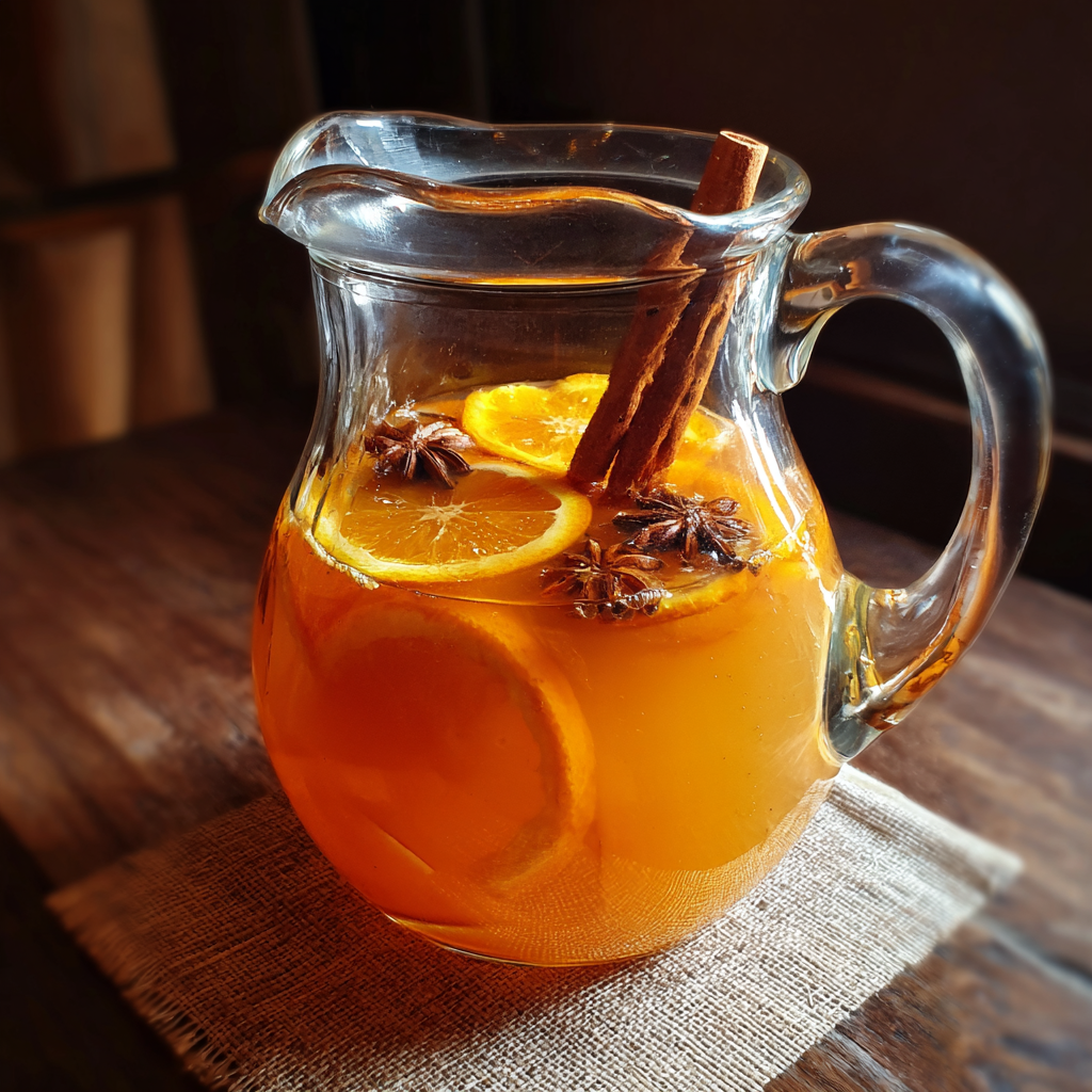 Spiced Orange Rum Punch has oranges, spice, and smooth rum.